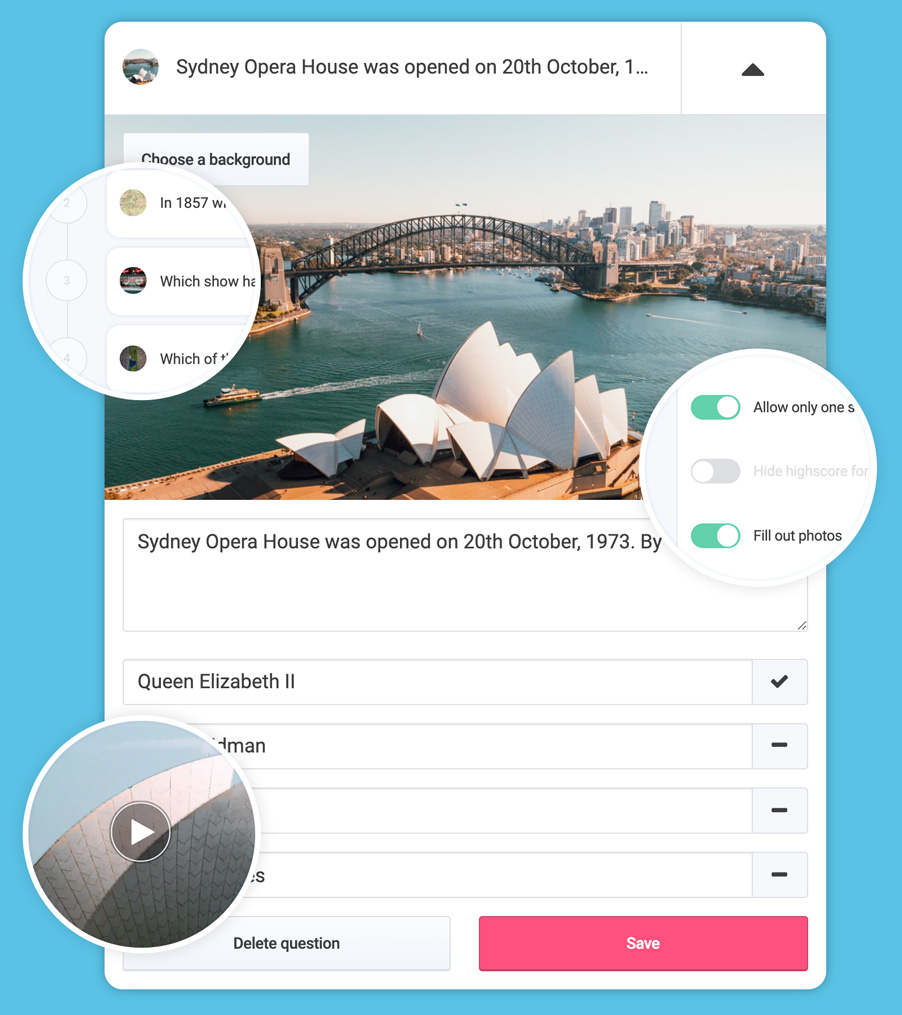 Mixquiz Create quiz and quiz walks quickly and easily!